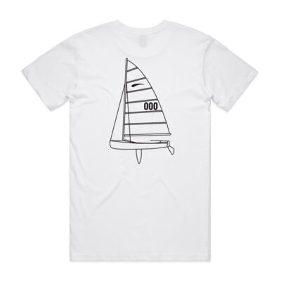 Men's Personalised Sail Number Shirt - Mens Staple T shirt Thumbnail